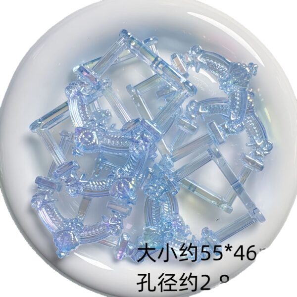 oly-ae86c16471abeb0896794d60d9e7d8b6 Wholesale UV Plated Acrylic Picture Frame Beads for DIY Phone Charms and Pen Accessories