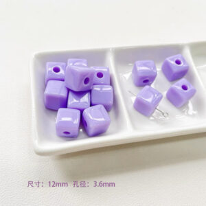 34-purple squares / See picture for size (sold by piece)