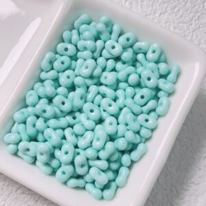 06-Cyan / The size is about 4*6.5mm, the aperture is about 1.2mm