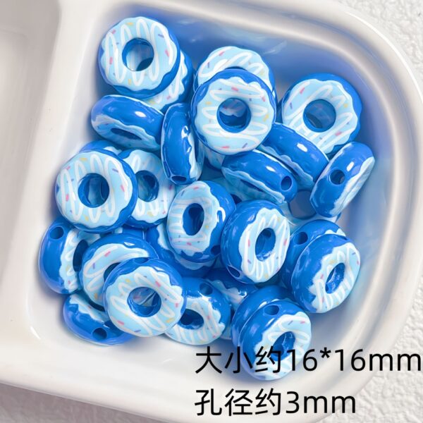 oly-aece9d51bd0e5100af0e87b5c873ca7f Wholesale Trendy Donut Acrylic Beads Baked Paint DIY Jewelry Craft Supply for Bracelet Necklace Making
