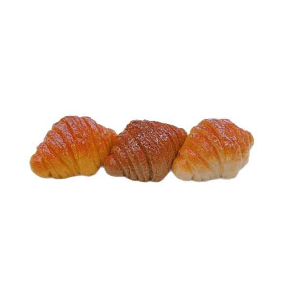 oly-aef20f1422efc4db0200eda8437de4a5 Wholesale Resin Croissant Keychain Dollhouse Bakery Decor DIY Charm Trendy Fashion Accessory Gift