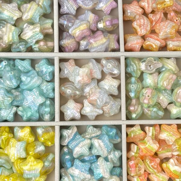 oly-af4a30ca02e48c78b2fb5bff3248ab5c Wholesale Macaron Oil Painting Star Acrylic Beads DIY Craft Supply Fashion Accessory Gift for Jewelry Making