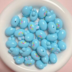 07-solid luminous light blue / Size is about 20mm