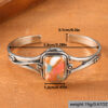 oly-af9f6d8cacb911dd1c55fbdeafa54d1d Wholesale Vintage Square Turquoise Bracelet Silver Tone Metal Stylish Fashion Accessory For Boutique Resale