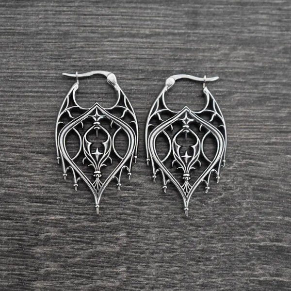 Wholesale Retro Bohemian Hollow Design Earrings For Women Silver Tone Zinc Alloy Boutique Jewelry Accessory