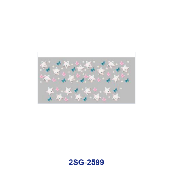Wholesale 8pcs Strawberry Star Striped Star Print 3oz Cup Stickers Wrap OLY Exclusive