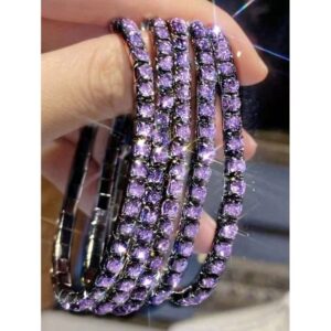 Sl-1005-1 row plated gun black purple