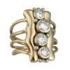 oly-b07de2faf6fdc62c3d6f0f4485d2dcfa Wholesale Stylish Geometric Hollow Ring With Zinc Alloy Electroplating Wide Band Fashion Accessory For Gift And Boutique Resale
