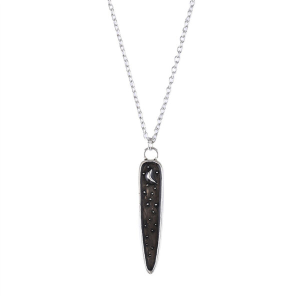 oly-b09faa325a39c27be49f9177a6fda696 Wholesale Vintage Moon Skull Owl Pendant Necklace Ancient Silver Zinc Alloy Collarbone Chain Trendy Fashion Accessory Gift Boutique Resale