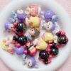 Wholesale Cartoon Silicone Loose Beads UV Plated DIY Phone Chain Charms Stylish Jewelry Accessory for Gift & Boutique Resale