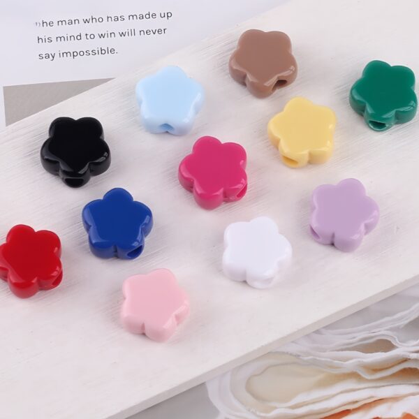 oly-b0d855895973c4778b703d3480cca794 Wholesale Acrylic Candy Color Star Flower Loose Beads for DIY Phone Charm Keychain Jewelry Making