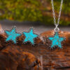 oly-b10eacc8e180a081b1adb6c4f6c81847 Wholesale Trendy Western Turquoise Star Earrings Necklace Set Vintage Electroplated Zinc Alloy Jewelry For Party Boutique Resale