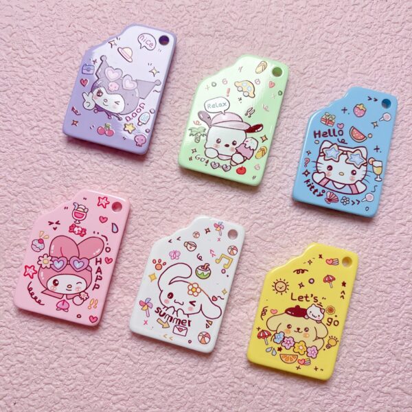 Wholesale Trendy Cartoon Printed Acrylic Pendant with Hanging Hole, DIY Phone Chain Keychain Accessory for Everyday Use and Boutique Resale OLY Exclusive