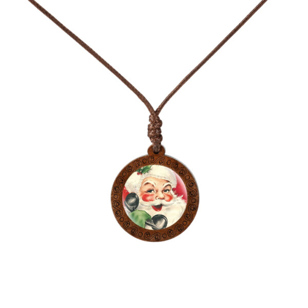 oly-b148a21c25579515f4b3d38c4cd3e827 Wholesale Santa Claus Glass Pendant Necklace Fashion Jewelry Accessory Decorative Gift For Wedding Boutique Resale