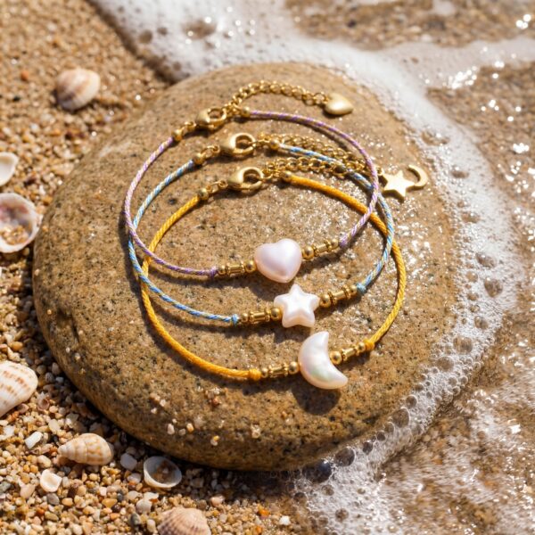 Wholesale Dreamy Star Moon Love Bracelet Colorful Unisex Charm Jewelry Accessory