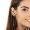 oly-b2097446ee8866baf3a47eaa2492f330 Wholesale Bow Design Titanium Steel Electroplated Titanium Steel Earrings Party Jewelry Accessory