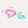 Wholesale Acrylic Heart Frame Charm with Hole for DIY Phone Strap Keychain Bag Charm Boutique Gift Resale