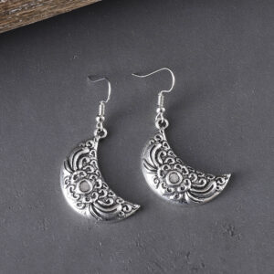 Pair of ancient silver earrings