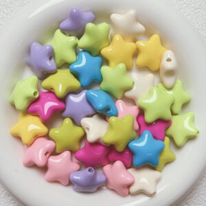 09-Random Color Mixing / The size is about 21*20mm, the aperture is about 2.9mm