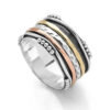 Wholesale Bohemian Vintage Women S Wide Carved Ring Silver Tone Alloy Fashion Jewelry Accessory
