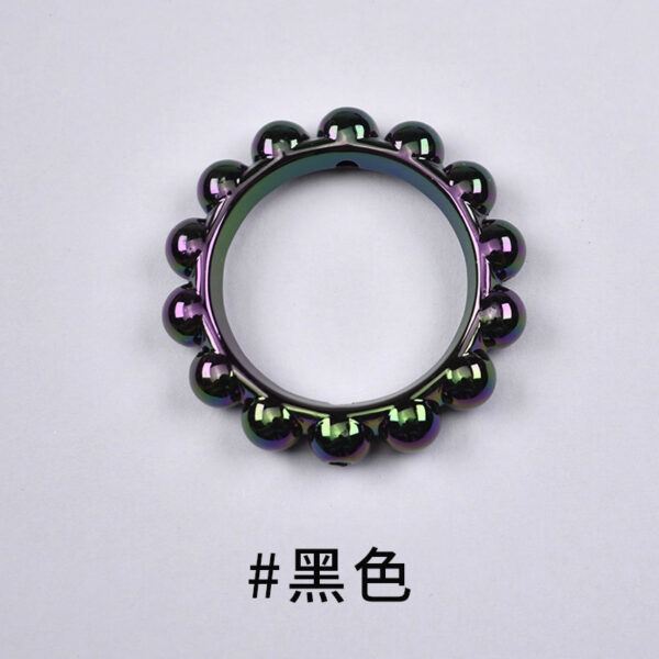 Wholesale Acrylic AB Color Bitter Gourd Shape Loose Beads Electroplated Finish for DIY Hair Accessories Jewelry Making