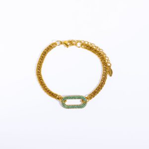 Green Diamond Bracelet (17.5 + 5cm)