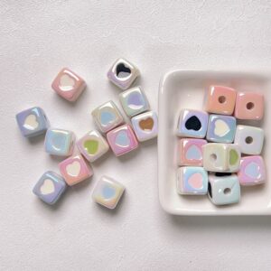 10-Random Color Mix / Size about 12*12mm, aperture about 3mm