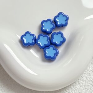 15-sapphire blue / Size is about 12mm, hole diameter is about 2mm