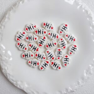 01-white / Size is about 25mm, hole diameter is about 3.5mm