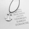 oly-b35d3d3af19dcaca27e0b61f74afb934 Wholesale Retro Geometric Cross Pendant Necklace Alloy Wax Rope Chain Chic Jewelry Accessory