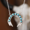 oly-b360c665744261beb771ef8cb795d119 Wholesale Bohemian Turquoise Necklace Ancient Silver Zinc Alloy Wheat Ear Lightning Pendant Everyday Fashion Jewelry Accessory