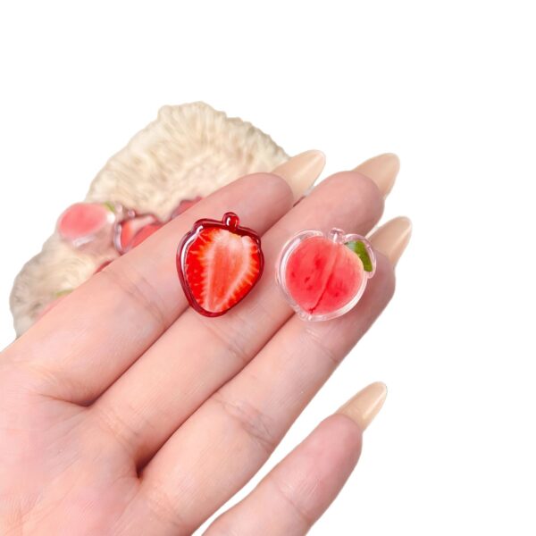 oly-b37609506781ef68b305a616d6823088 Wholesale Sweet Strawberry Acrylic Loose Beads DIY Jewelry Making Craft Supply for Bracelet Phone Chain Resale