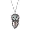 Wholesale Stylish Hip Hop Punk Owl Pendant Necklace Retro Antique Silver Finish Jewelry Accessory For Resale