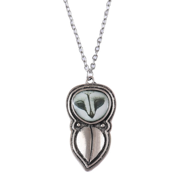 Wholesale Stylish Hip Hop Punk Owl Pendant Necklace Retro Antique Silver Finish Jewelry Accessory For Resale
