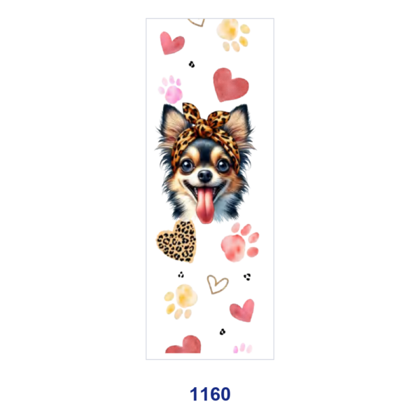 Wholesale 2/8/16pcs Variety Cute Dog Leopard Bow Paw Print Heart Floral Print Pen and Bookmark Stickers UV DTF Wraps OLY Exclusive