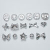 oly-b38a4eb3f32201c6ebcc96f8cf764601 Wholesale Silver Tone UV Plated Acrylic Cross Star Heart Beads Vintage Punk DIY Bracelet Jewelry Making Accessory Gift