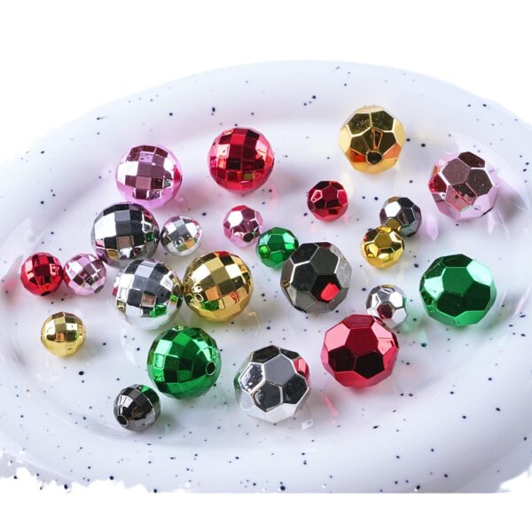 oly-b3b24655b3a11d1a283b673a1f003085 Wholesale Stylish Earth Angel Acrylic Beads for DIY Phone Charms Jewelry Making Electroplated Disco Beads Craft Gift
