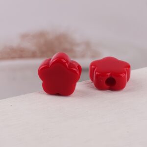 01-red / Size is about 14mm, hole diameter is about 3.9mm
