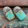Wholesale Retro Turquoise Carved Bohemian Earrings Women S Fashion Jewelry Accessory Gift