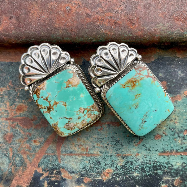 Wholesale Retro Turquoise Carved Bohemian Earrings Women S Fashion Jewelry Accessory Gift