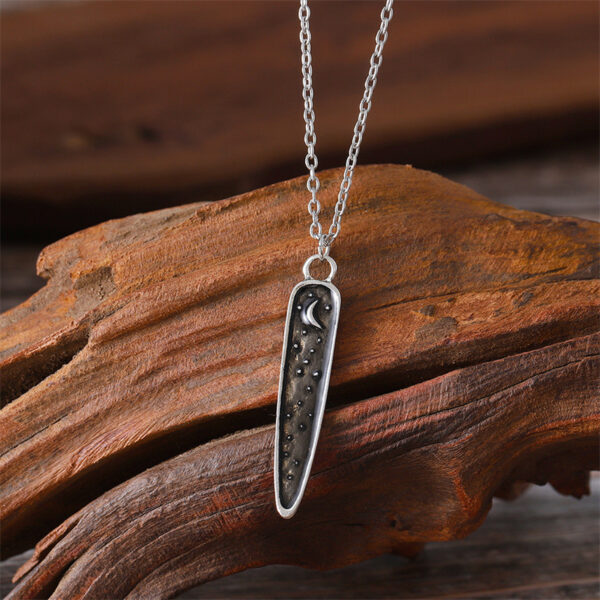 oly-b43c0fc143a497388b5fc5b1825d6c2f Wholesale Vintage Moon Skull Owl Pendant Necklace Ancient Silver Zinc Alloy Collarbone Chain Trendy Fashion Accessory Gift Boutique Resale