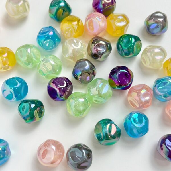 oly-b52f37775e9614df542fdf20680abb81 Wholesale Beige Acrylic Fig-Shaped Loose Beads 16mm Fine Shimmer DIY Phone Chain Keychain Accessory, Boutique Resale