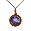 oly-b5408fcc82ffbef45a2f620cac09f4ed Wholesale Universe Starry Sky Glass Pendant Necklace Chic Fashion Jewelry Accessory For Wedding Gift Boutique Resale