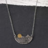 oly-b57b140403a63c5b9f74520453503a15 Wholesale Chic Geometric Sunset Valley Pendant Necklace Antique Silver Zinc Alloy Fashion Jewelry Accessory