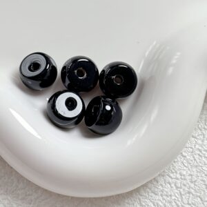04-black / Size is about 9*12mm, hole diameter 2.5mm