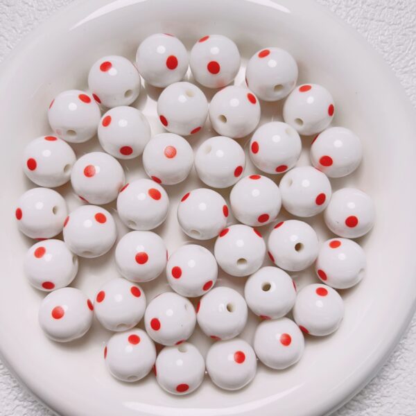 oly-b5b77c6727437176081a3cf5ccf4e823 Wholesale Two-Tone Resin Billiard Ball Beads Round Loose Beads for DIY Jewelry, Phone Charm, Bracelet Making, Craft Supply