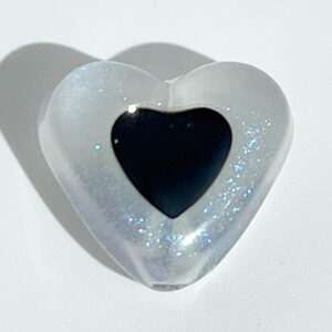 03-Night Glitter Black / Size about 15*7mm, aperture about 2.0mm