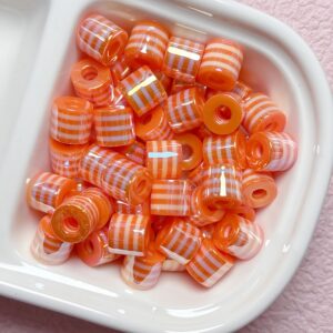 05-orange / Size is about 10*9mm, hole diameter is about 4.5mm