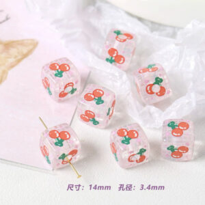 03-Cherry / The size is about 14mm, the aperture is about 3.4mm