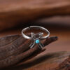 oly-b627df9adf38e78f2718224203a563c5 Wholesale Zinc Alloy Arrow Ring With Turquoise Antique Silver Finish Unisex Bohemian Trendy Jewelry Accessory